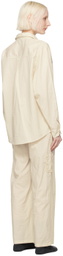 Deiji Studios Beige Check Pyjama Set