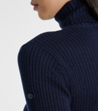 Goldbergh Mira ribbed-knit turtleneck ski top