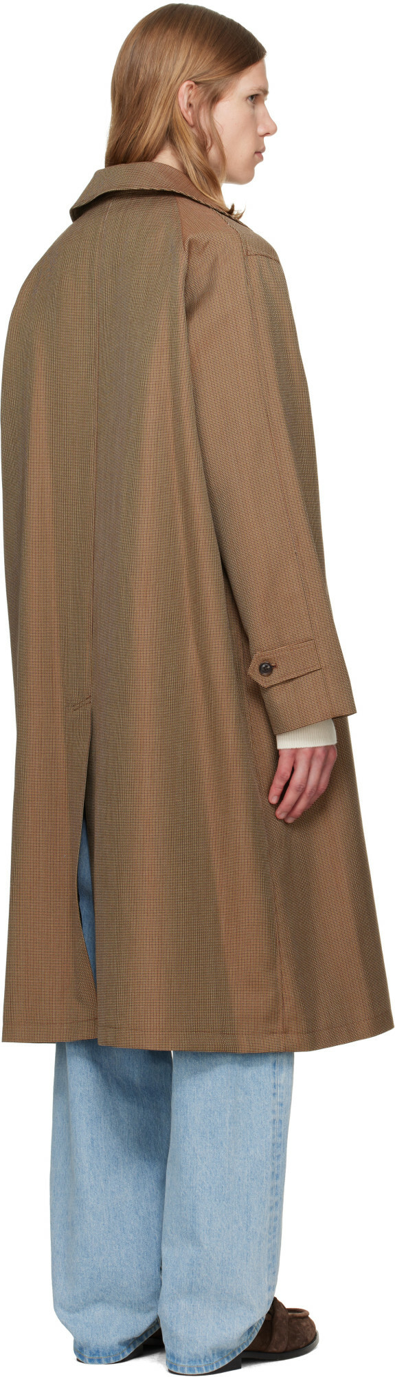vowels Beige Spit Raglan Coat