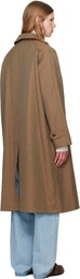 vowels Beige Spit Raglan Coat