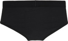 SKIMS Three-Pack Black SKIMS Cotton Briefs
