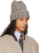 Maison Margiela Gray & Beige Shetland Wool Beanie