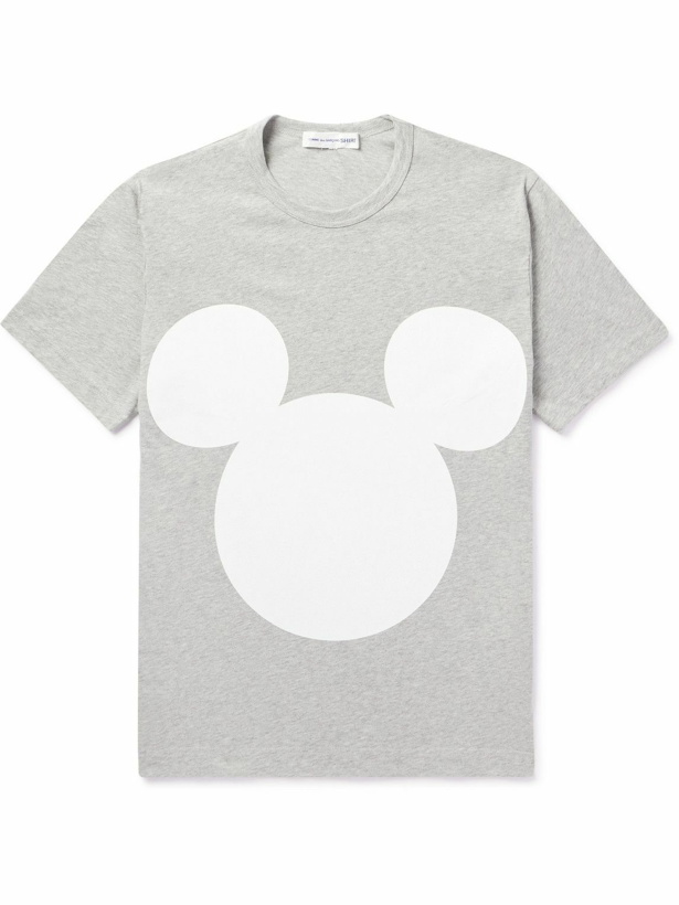 Photo: Comme des Garçons SHIRT - Disney Printed Cotton-Jersey T-Shirt - Gray
