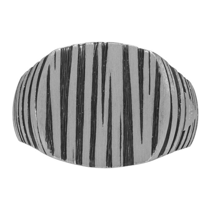 Photo: Tom Wood Silver and Black Cushion Structure Ring