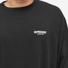 Represent Men's Owners Club Long Sleeve T-Shirt in Black