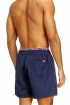 Diesel Mid-length swim shorts with logo print - Swim shorts Mens in Blue