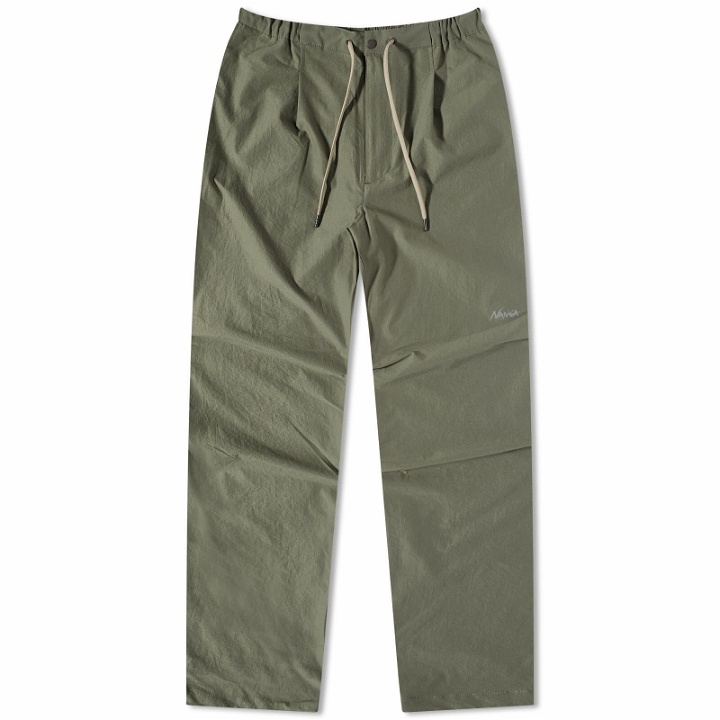 Photo: Nanga Men's Air Cloth Comfy Pants in Overdye Grey