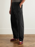 Amomento - Straight-Leg Taffeta Trousers - Black