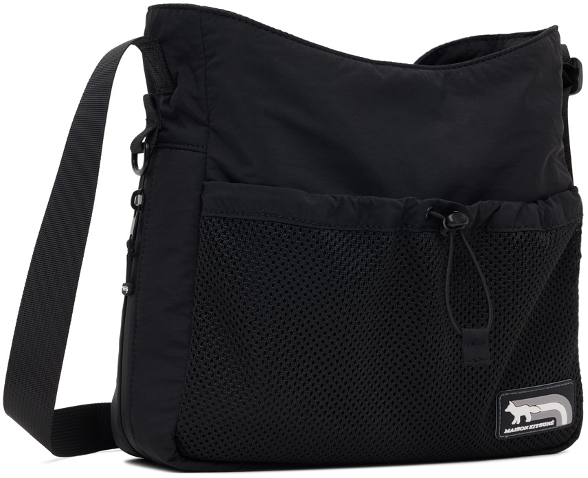 Maison Kitsuné Black Flash Fox Bag