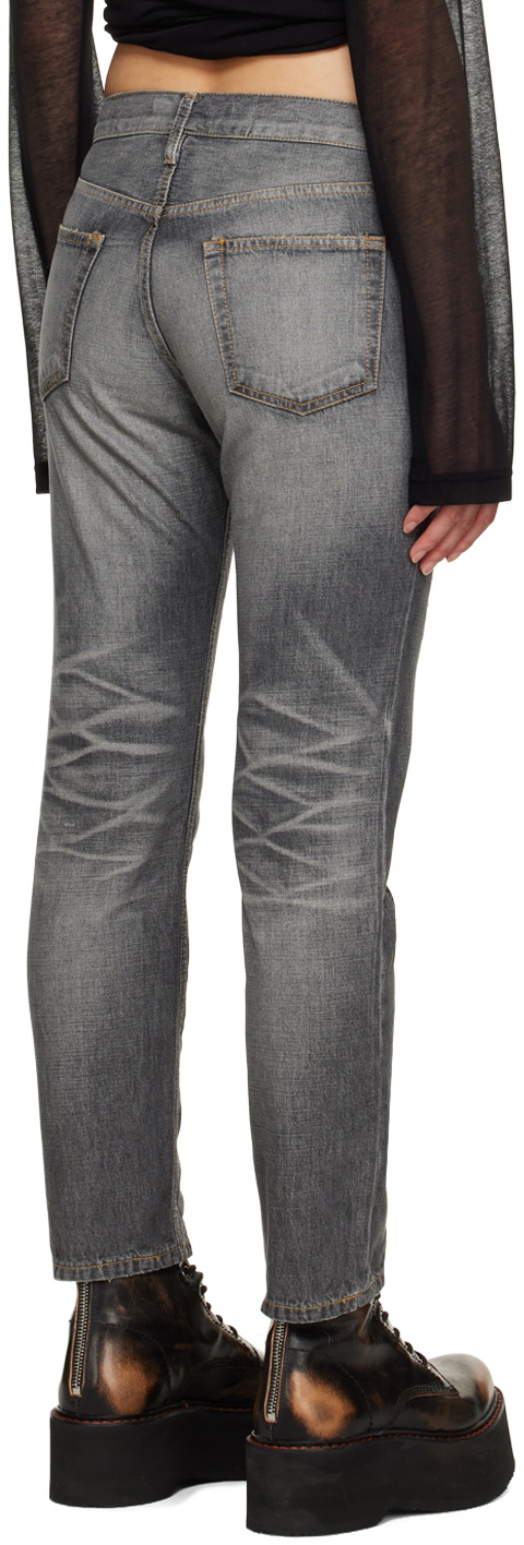 Junya Watanabe Gray Paneled Jeans