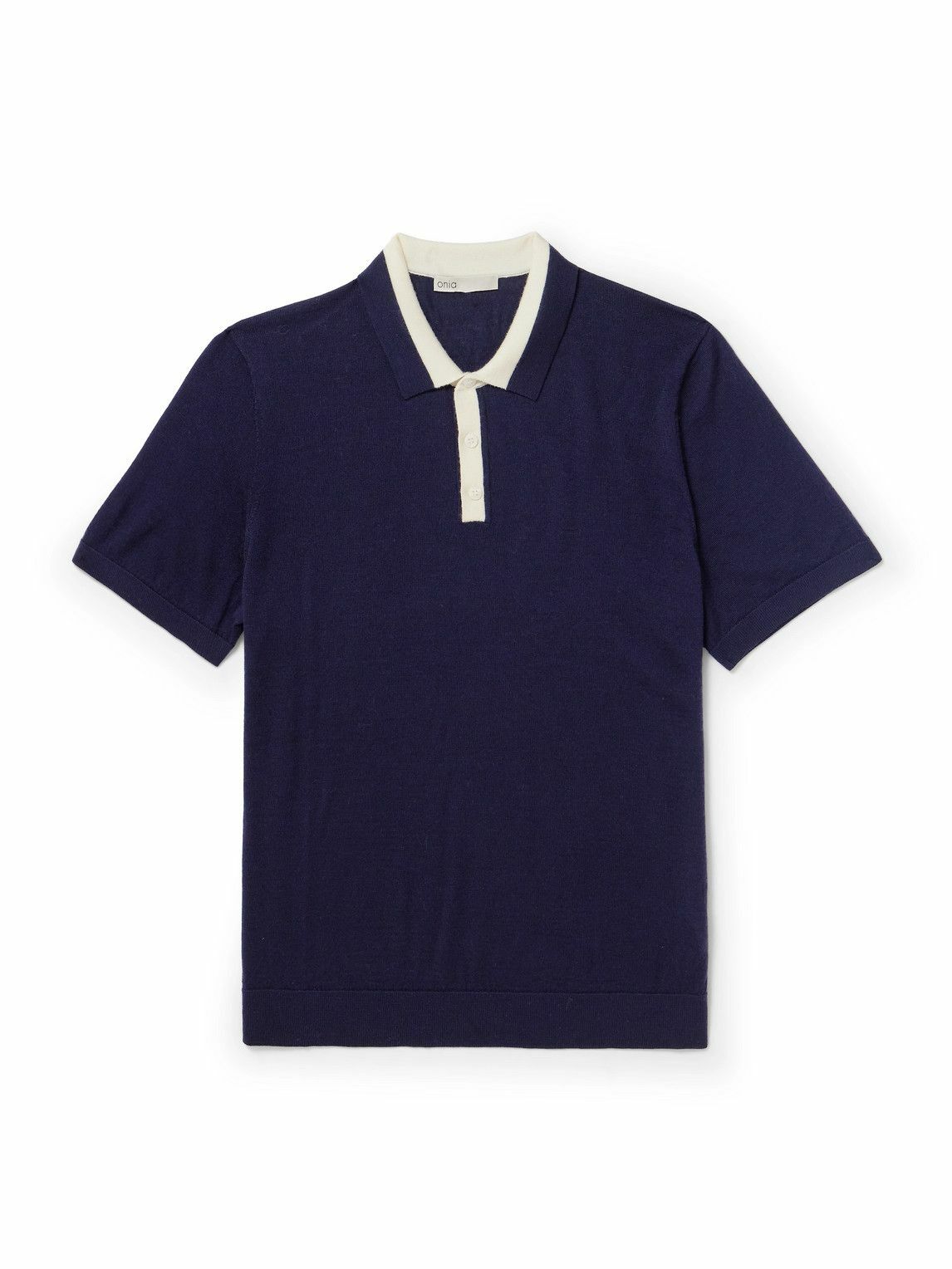 Onia - Slim-Fit Merino Wool Polo Shirt - Blue