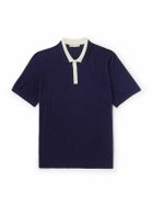 Onia - Slim-Fit Merino Wool Polo Shirt - Blue