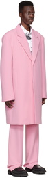 We11done Pink Polyester Coat