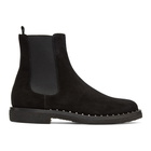 Valentino Black Valentino Garavani Suede Soul Rockstud Chelsea Boots