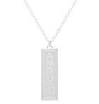 AMBUSH® - Ofuda Logo-Engraved Silver-Tone Necklace - Silver