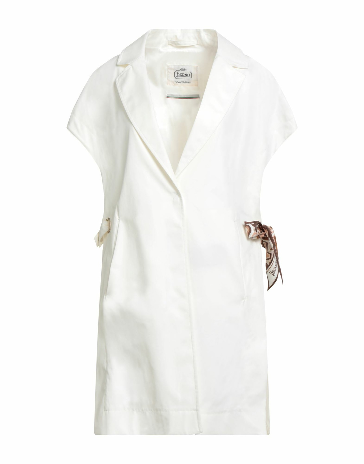 Herno Womens Overcoat & Trench Coat Ivory