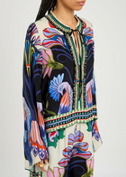 Lug Von Siga Tess Floral-printed Satin Blouse Multicoloured