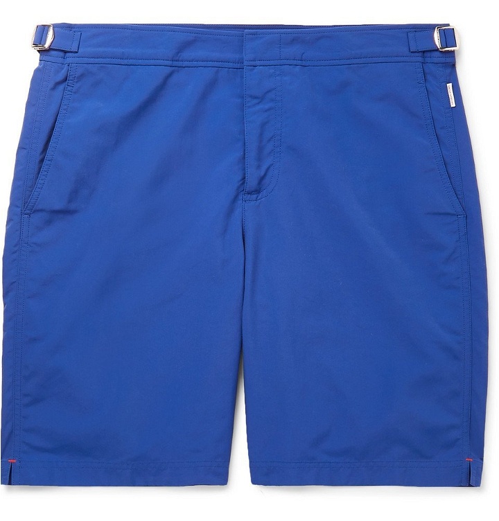 Photo: Orlebar Brown - Dane Slim-Fit Long-Length Swim Shorts - Men - Blue