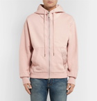TOM FORD - Oversized Logo-Trimmed Fleece-Back Cotton-Jersey Zip-Up Hoodie - Men - Pink