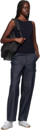 AMI Paris Black Ami De Coeur Backpack