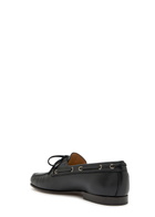 Valentino Garavani Palm Avenue Grained Leather Loafers Black