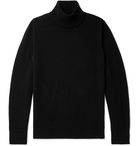 John Smedley - Virgin Wool and Cashmere-Blend Rollneck Sweater - Black