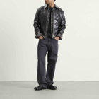 Ronning Men's Leather Jacket in Black