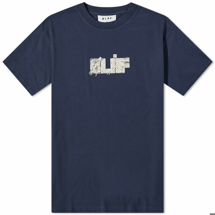 Photo: Olaf Hussein Men's Scribble T-Shirt in Navy