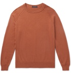Thom Sweeney - Slim-Fit Cotton Sweatshirt - Orange