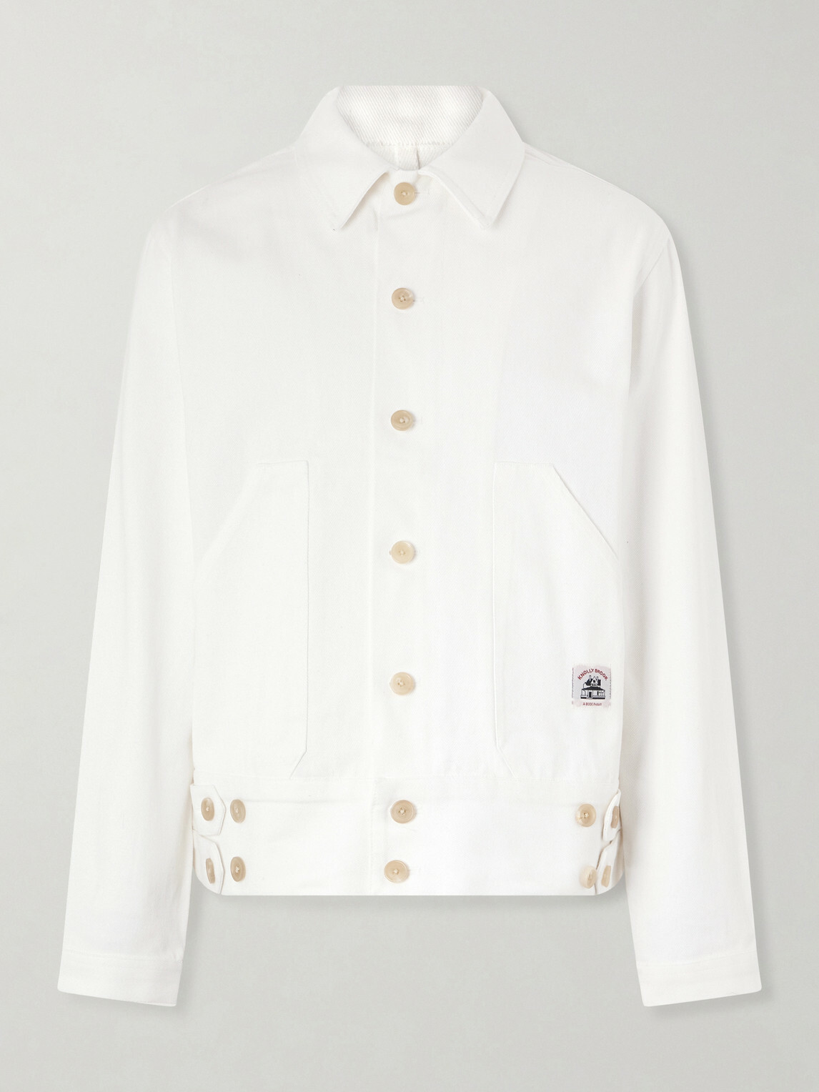 BODE - Knolly Brook Logo-Appliquéd Cotton-Twill Jacket - White