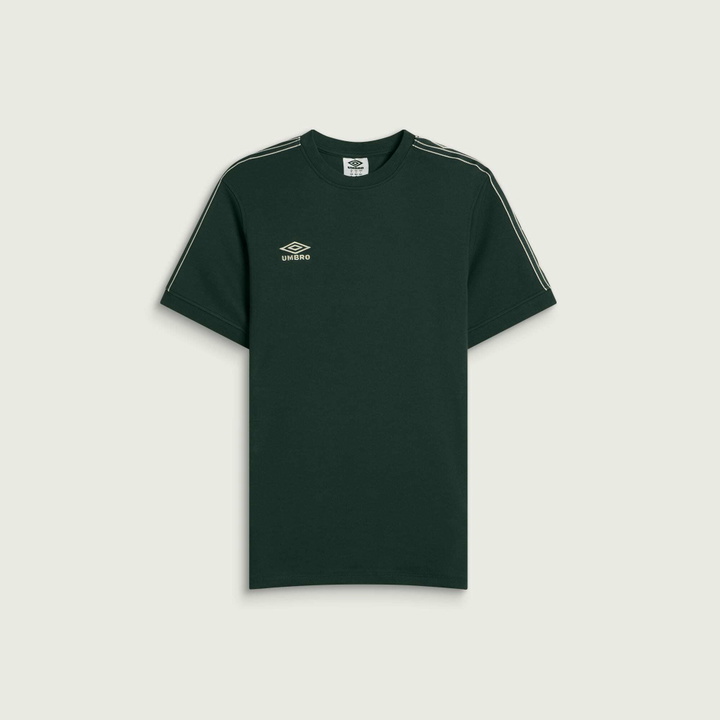 Photo: Umbro Men's Taped T-Shirt in Pine Grove/Pelican