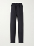 Saman Amel - Straight-Leg Silk Trousers - Black