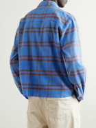 John Elliott - Hemi Checked Cotton-Flannel Shirt - Blue