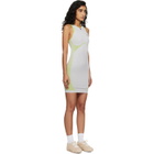 Casablanca Gray & Green Seamless Minidress