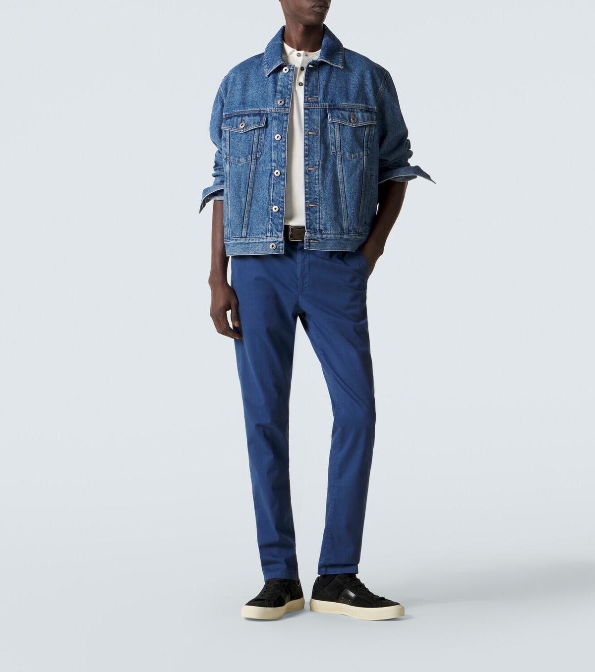 Canali Cotton straight chinos