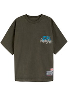 Rivington Roi Rebis Mansion Printed Cotton T-shirt Black