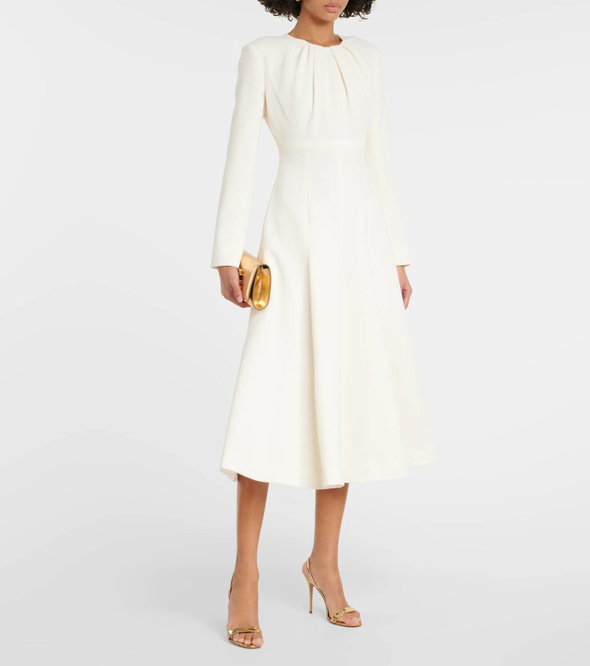 ■Emilia Wickstead ベルギー プリーツ ミディ ドレス Emilia Wickstead Belgium midi dress Emilia Wickstead