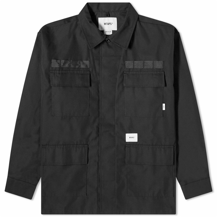 Photo: WTAPS Men's 14 Printed Shirt Jacket in Black