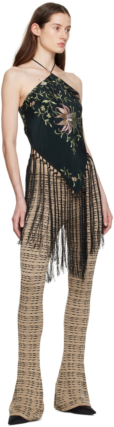 Conner Ives Black Piano Shawl Blouse