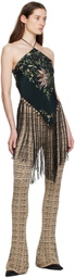 Conner Ives Black Piano Shawl Blouse