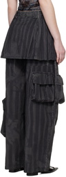 Collina Strada Black Lawn Skirt Cargo Pants