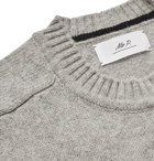 Mr P. - Mélange Shetland Wool Sweater - Gray