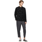 Comme des Garcons Homme Deux Black Polka Dot Cardigan