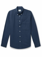 NN07 - Arne Button-Down Collar Cotton Shirt - Blue