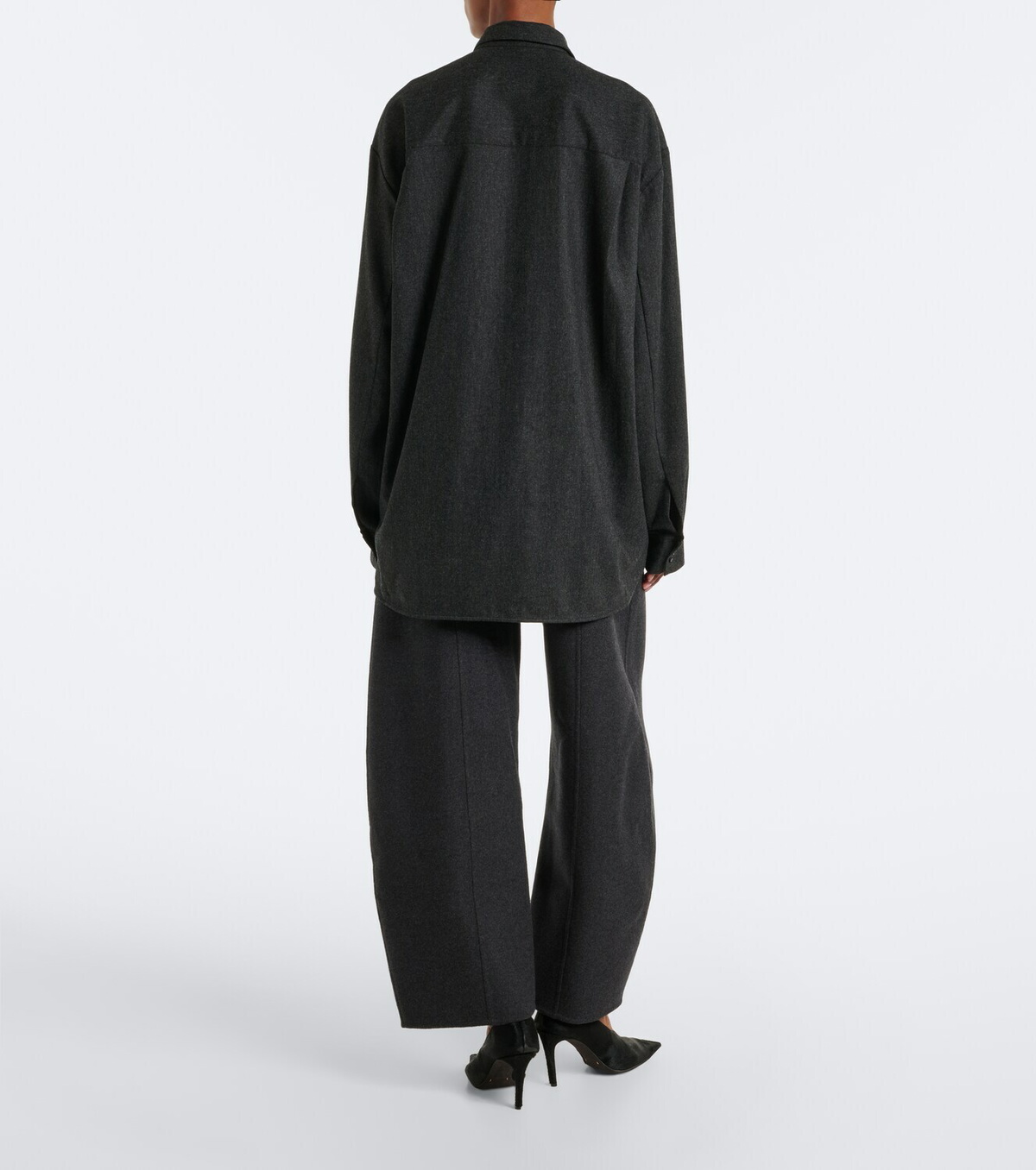 Khaite Clover wool barrel-leg pants