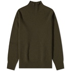 NN07 Men's Clark Mock Neck Knit in Dark Clay