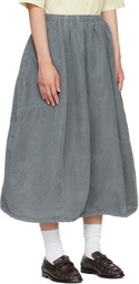 YMC Gray Parachute Midi Skirt