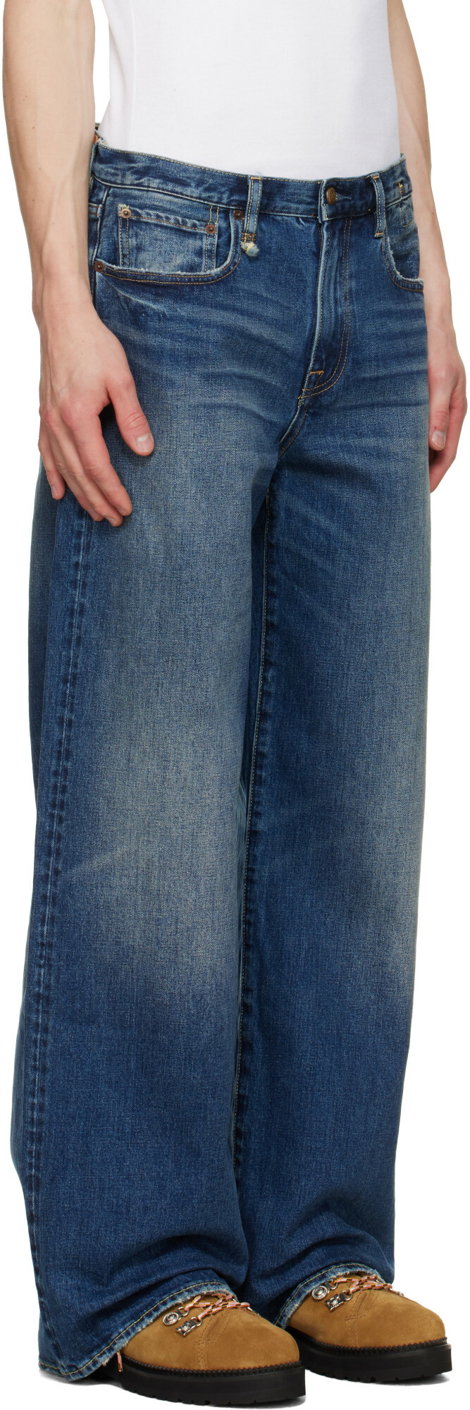 R13 Blue D'Arcy Loose Jeans