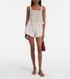 Posse Charlotte floral cotton shorts