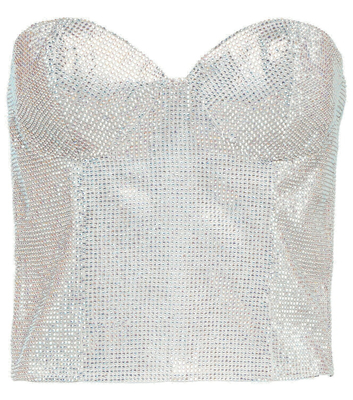 Photo: Costarellos Embellished bustier top